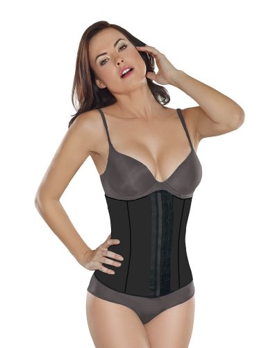Deportiva Cincher waist Latex, Sport, Workout- Black- Medium/34