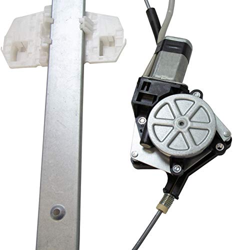 Image of TRQ Rear Right Power Window Regulator & Motor Assembly Passenger Side Compatible with 2007-2018 Jeep Wrangler 2018 Wrangler JK