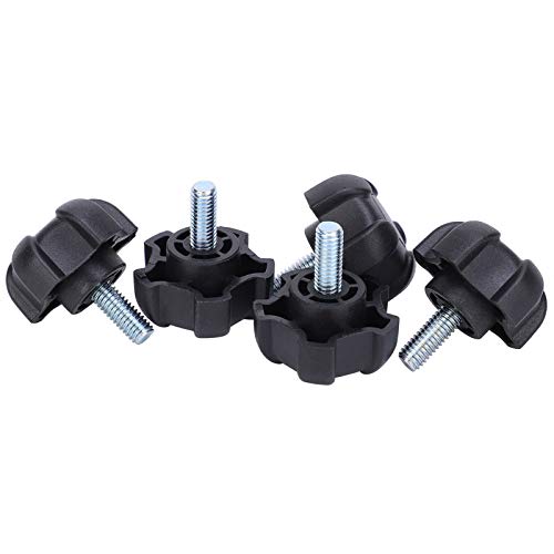 Pissente Star Grip Knob, M6-15 Thread Labor Saving Hand Twist Knob with Even Deep Tooth Pitch for Mechanical Equipment Industrial Instruments