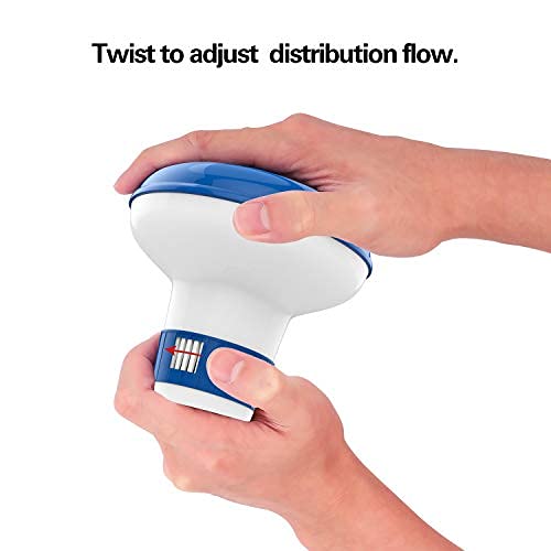 Housolution Floating Chlorine Dispenser, 5-Inch Floater Fits 1 Inch Chlorine Tablets, Adjustable Release Flow Tablets Floater For Indoor & Outdoor Swimming Pool Spa Hot Tub - Blue & White #TOP4