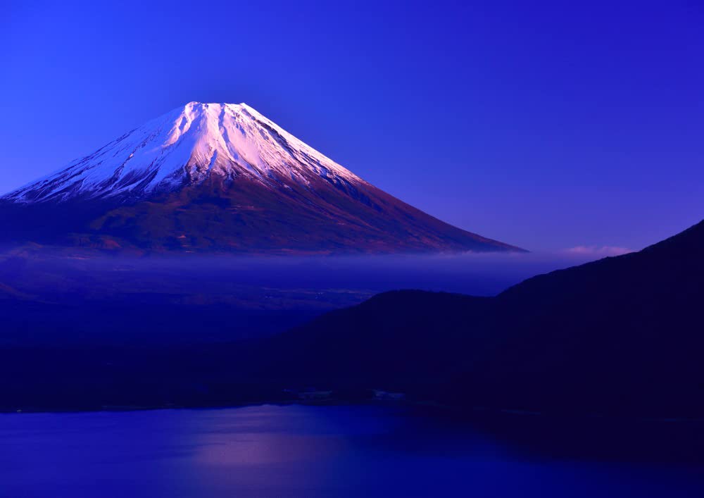 パノラマ窓仕様】千円札の裏の絶景、本栖湖の富士山 壁紙ポスター パノラマ窓仕様】千円札の裏の絶景、本栖湖の富士山 壁紙ポスター