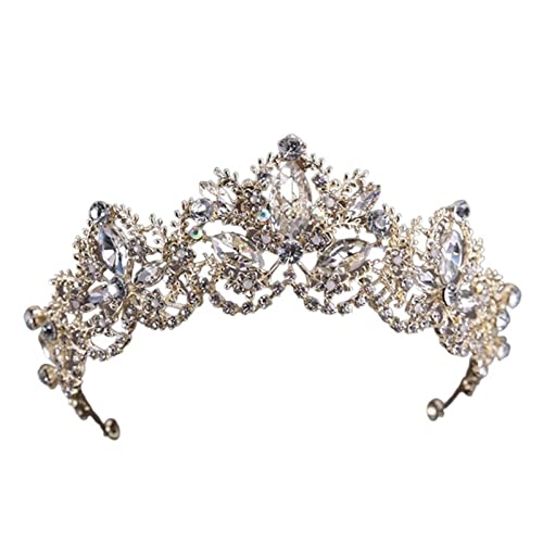 zilver Color Crystal Wedding Tiara Crown For Summer Women Bride
