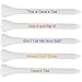 Premium 2 3/4 Inch White Personalized Golf Tees - 50 Pack