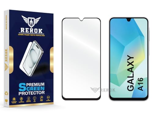 Image of Gorilla Tempered Glass Screen Protector Compatible with Samsung Galaxy A16 [Pack of 1] | Edge-to-Edge, Bubble-Free, Case Friendly, Easy Installation Kit