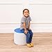 FDP SoftScape 15 inch Round Two-Tone Ottoman Set Flexible All-Foam Seating, 3 Tiered Stool Heights 6, 9, 12 inch For Playroom, Classroom, Library (3-Piece) - Contemporary, 13876-CT