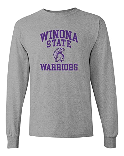 CreateMyTee | Winona State Purple Warriors Long Sleeve T-Shirt
