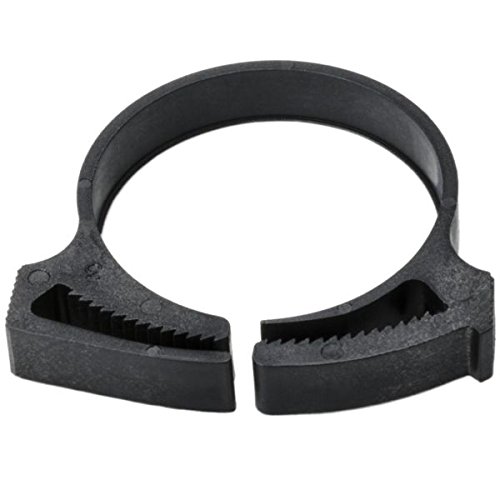 SNP32GHS0K2 Snapper Hose Clamps, 1.23"/1.411" Min/Max Diameter, PA66GF13%, Black (Pack of 50)