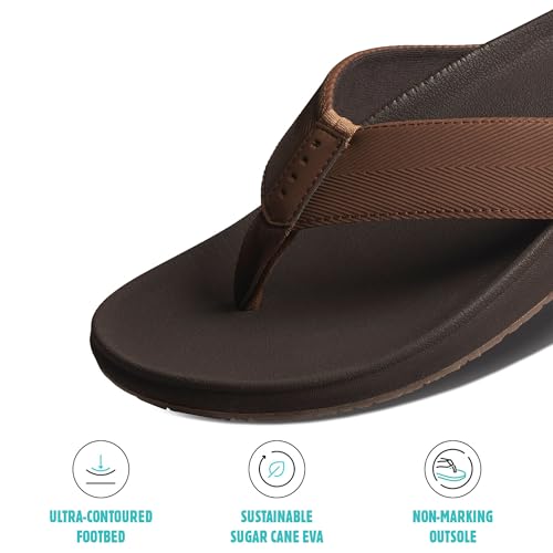 Image of Reef Raglan Men's Flip Flop Sandal, Soft & Supportive Footbed, Water Friendly Straps
