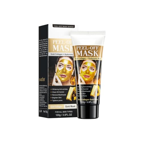 Gold Peel-Off Mask, Peel Off Face Mask, Gold Foil Peel-Off Facial Mask, Golden Exfoliating Mask, Gold Foil Cleanses Pores, Moist