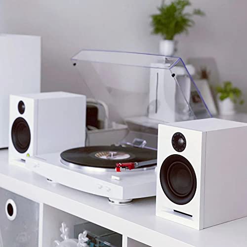 ABRAMTEK X30 Enceintes actives PC Bureau Proche Haut-parleur Bluetooth pour Home Cinéma Entrée Optique, Préampli Phono, Blanc (paire) - Les Beatles, Paul McCartney, John Lennon, RIngo Starr, George Harrison ABRAMTEK X30 Enceintes actives PC Bureau Proche Haut-parleur Bluetooth pour Home Cinéma Entrée Optique, Préampli Phono, Blanc (paire) – Image 7