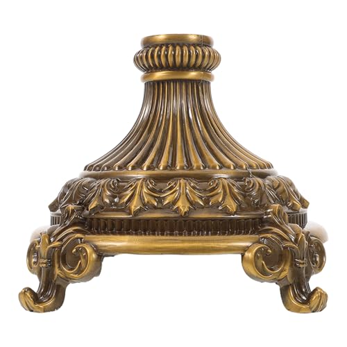Ipetboom Portavasi in Lega di Zinco Base Antiscivolo da 135Mm Supporto Retrò per Soggiorno e Centrotavola Decorativo Multifunzione per Vassoio di Frutta e Snack Piedistallo Stabile per