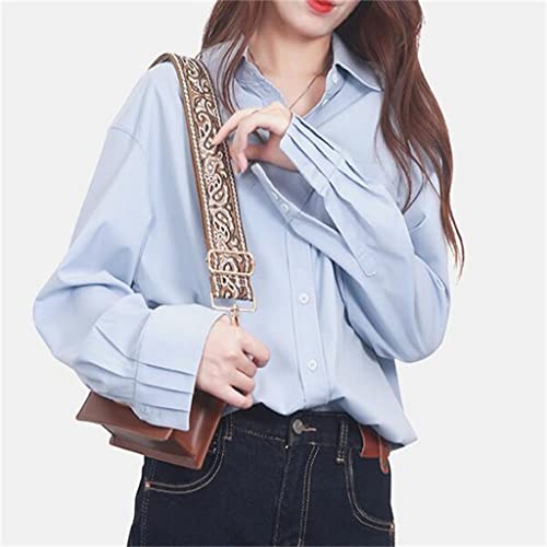 Sac polyvalent à sangle large tissée amovible et accessoires de mode