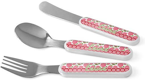 Personalized Roses Kid's Flatware