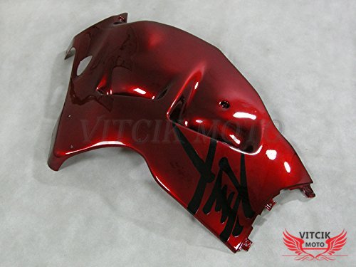 Vitcik (Fairing Kits Fit For Gsxr1300 Gsx-R 1300 Gsxr 1300 Hayabusa 1997 - 2007) Plastic Abs Injection Mold Complete Motorcycle Body Aftermarket Bodywork Frame (Orange) A073 #TOP3
