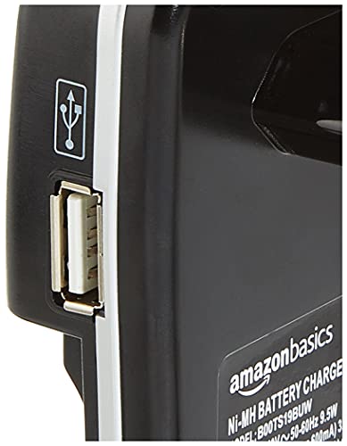 Amazon Basics Batterijlader Voor Ni-MH AA / AAA-Batterijen En USB-Apparaten - Afbeelding 4