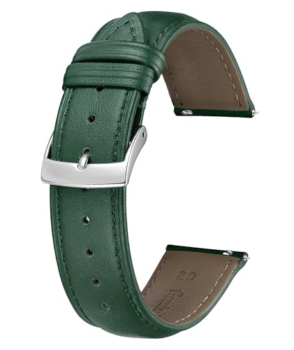 Image of BINLUN Leather Watch Bands Quick Release Premium Calfskin Replacement Watch Strap Multicolors Watchbands for Men Women 12mm 14mm 16mm 18mm 19mm 20mm 21mm 22mm