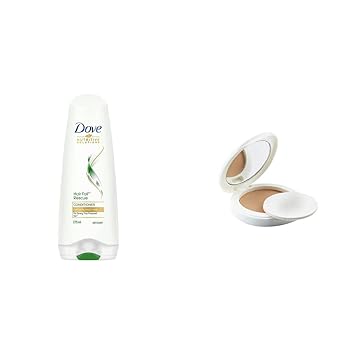 Dove Hair Fall Rescue Conditioner, 180ml And Lakme Perfect Radiance Compact, Golden Medium 03, 8g