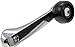 Dorman 76960 Window Crank Handle Compatible with Select Chrysler / Dodge / Plymouth Models, Chrome , Black