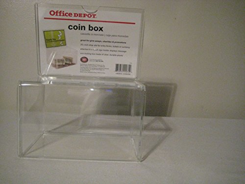 Caja transparente para papeletas o monedas Office Depot miniatura 1