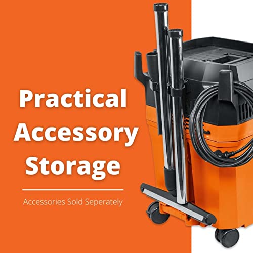 Fein Turbo I Wet/Dry Dust Extractor, Ultra-Quiet Vacuum - 5.8-Gallon Capacity, 151 CFM Suction, Anti-Static System, 13 ft Hose, 19 ft Cord, Includes Hose and Filter - 92035236090 - Thumbnail 6