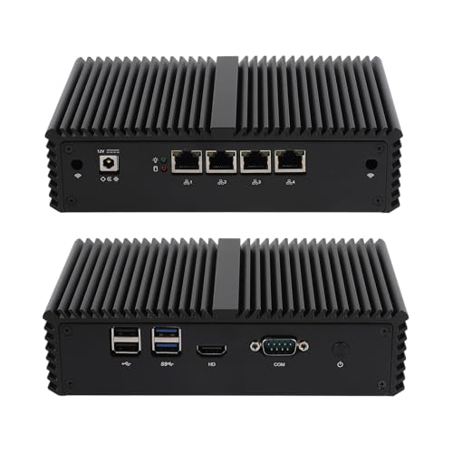 Image of Mini PC Firewall K4210YL with Core i5-4210Y (4Gb Ddr3 Ram 128Gb SSD) Fanless PC, 4 Intel Gigabit LAN, 1*COM RS232, AES-NI, Used as a Router /Firewall /Proxy /Home Office Computer