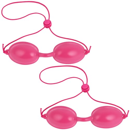 LOPHE UV Solarium Schutzbrille, 2 Pcs Solarium Brille mit Gummizug, Tanning Sunbed UV Eye Protection für Sonnenbank Beauty Schönheitsinstrument, Rosa LOPHE UV Solarium Schutzbrille, 2 Pcs Solarium Brille mit Gummizug, Tanning Sunbed UV Eye Protection für Sonnenbank Beauty Schönheitsinstrument, Rosa