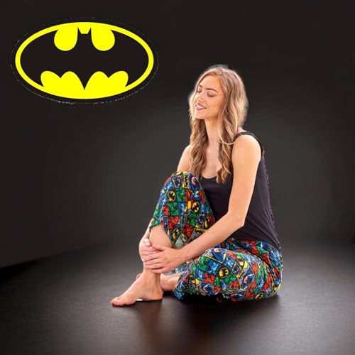 Keanu Pack of 2 Lounge Pants - Official Licensed Designs - Supersoft Fleece Pyjama Trouser Bottoms Night Wear (Bat Man Pack - L) - Image 3