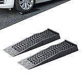 Donext カースロープ リフト タイヤスロープ 耐荷重3t スロープジャッキ タイヤ止め 整備用スロープ 低床スロープ 2個セット