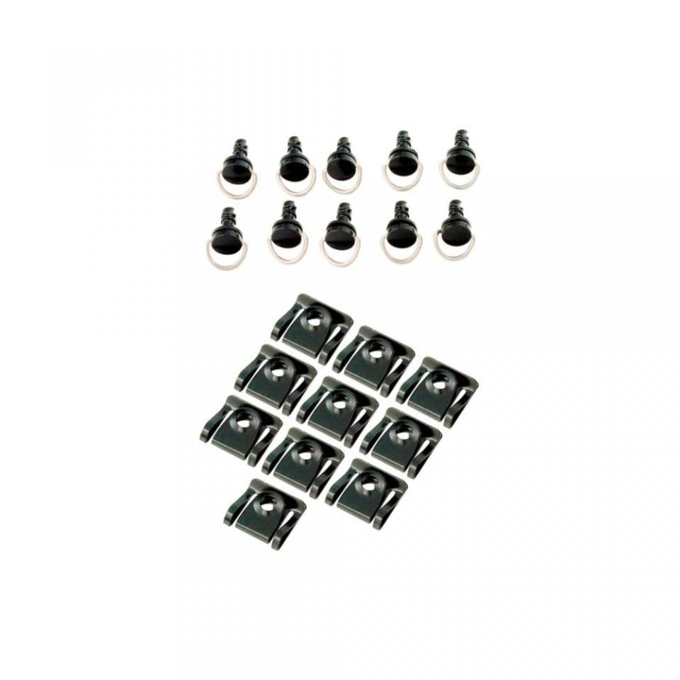 Vis et agrafe de carénage 1/4 de tour noir Ø5mm x L14mm Bike It compatible avec moto par 10