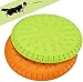 Legendog 2 Pcs Dog Flying Disc Rubber Catcher Toy 9 Inch Large Dog Toys(Green&Orange) 