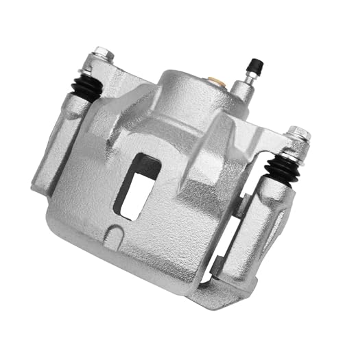 Image of Detroit Axle - Front Left Brake Caliper for 2003-2008 Pontiac Vibe | Toyota Corolla Matrix Disc Brake Caliper w /Bracket 2004 2005 2006 2007 Replacement Driver Side Assembly