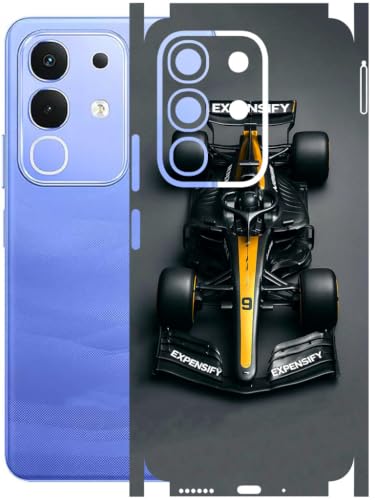 Image of AtOdds Full Body Skin Wrap Compatible with IQOO Z10x - Expensify | Premium Back Screen Guard Protector, Precision-cut Skin Sticker with Scratchproof Matte Finish, Peels off with zero residue