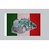 Mit Bändern zur Befestigung Everflag Flagge 90 x 150 : Italien mit Truck -RESTPOSTEN mit Bändern