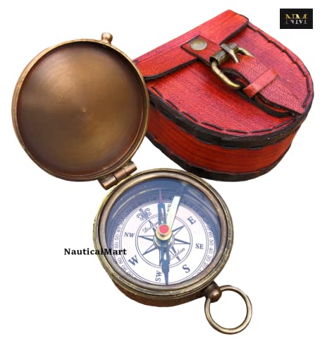 Brújula de latón personalizada para hijo, grabable miniatura 3