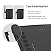 HUION Inspiroy H1161 Graphics Drawing Tablets, Touch Strip and 8192 Pen Pressure Sketch Tablet with Battery-Free Stylus,10 Shortcut Keys, Compatible with Android, Windows, and Mac Black