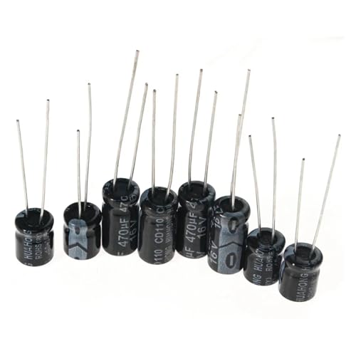 Condensadores surtidos 12 valores kit de componentes de aluminio para reparación electrónica