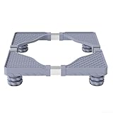 Base de lavadora que absorbe los golpes con altura ajustable para soportar lavavajillas, secadoras y refrigeradores mientras reduce las vibraciones (gris (ordinario))