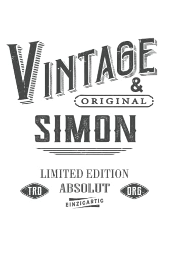  Simon Notizbuch (liniert) Vintage