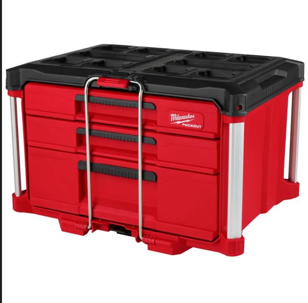 Packout 3 Drawer Multi-Deep Tool Organizer Box for Tools, Tool Storage - 48-22-8447