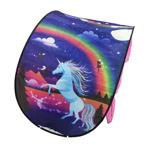 Tentes de lit Fantasy Fun Pliable Pop up Outdoor Indoor Dream Twin Size pour garçon, Tentes pour Enfants Playhouse, Noël Anniversaire (Fantacy Forest