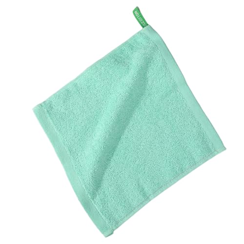 Juego de paños de microfibra verdes para bebé, para baño, cocina, toallas para dedos y cara, 25,4 x 25,4 cm, color verde, talla única