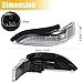uxcell Car LED No.8174052050 Left Side Rear View Mirror Turn Signal Amber Light Indicator for Toyota Avalon 2013-2018 for Toyota Corolla 2014-2019