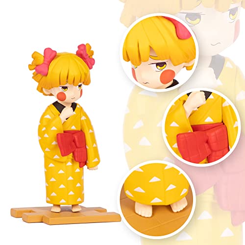 Demon Slayer Zenitsu Actions Figures Statues Figurine Agatsuma Collection Birthday Gifts Pvc 4.3 Inch #TOP3