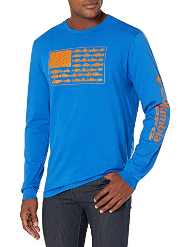 Columbia Men's Americana Saltwater Fish Flag Long Sleeve