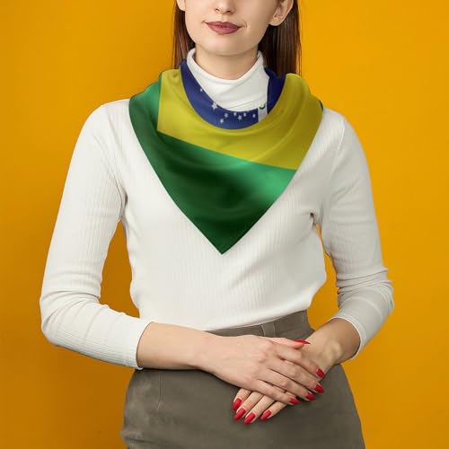 Women Square Satin Head Scarf Silk Hair Scarf Bandanas Sleeping Head Wraps 6