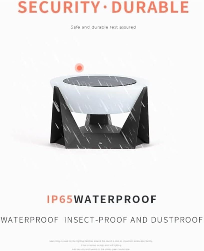 Solarne zewnętrzne światło filarowe wodoodporne ogrodowe krajobrazowe światło uliczne ogrodowe willa dekoracja filarowe światła(38cm/15inch)