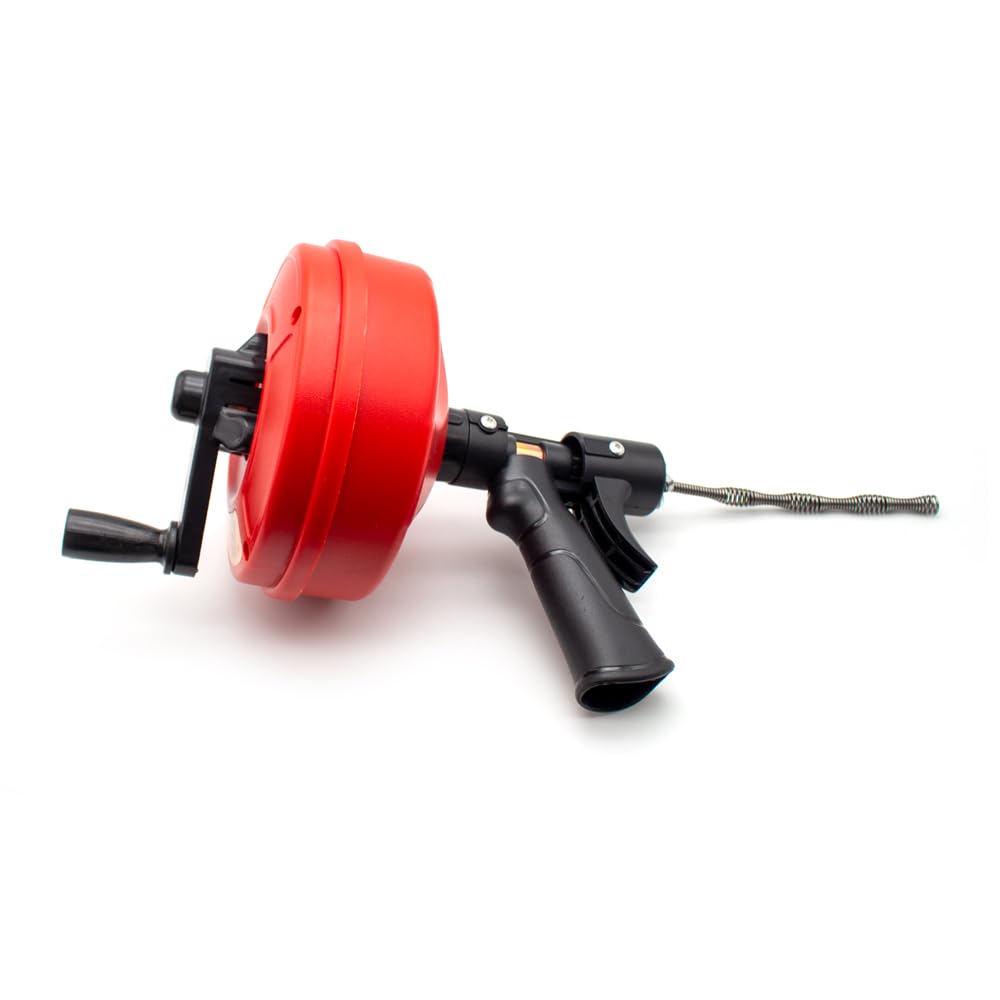 Toplionace Máquina de Desbloqueo de Alcantarillado con Manivela para El Hogar de 10M, Desatascador de Inodoro Drenaje de Suelo de Cocina Máquina de Dragado de Bloqueo de Tuberías de 20-75mm