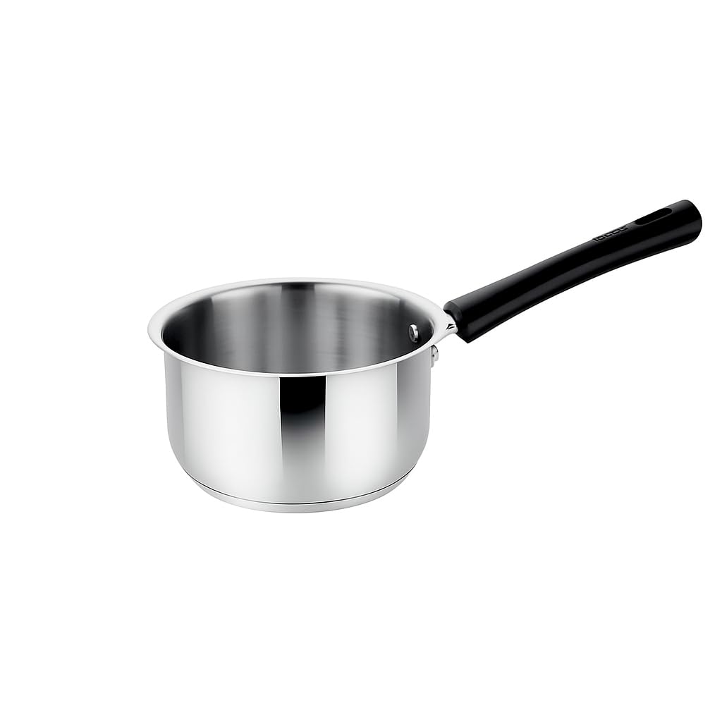 Stainless Steel Milk Pan Saucepan Tea Chai Pan Mini Cooking Pot with Heat Resistant Plastic Handle Small Milk Warmer Butter Melting Pot Tea Coffee Soup Chocolate Oil Frying Eggs Kitchen Use
