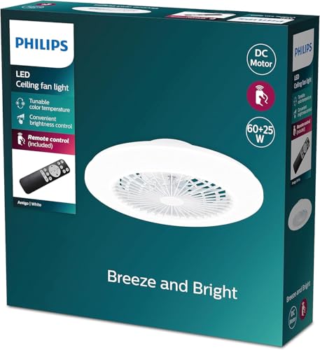 Philips Ventilateur Plafond avec Lumière, Luminaire...