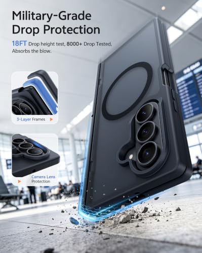 Image of FNTCASE for Z Fold 8 Ultra /Z Fold 7 Case: with Privacy Screen Protector